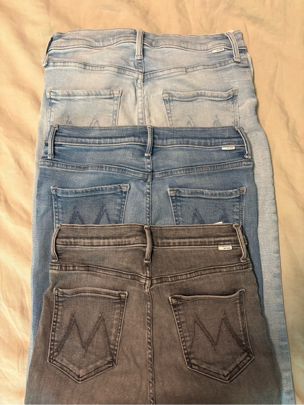 Motjer jeans, 3 pair lot
